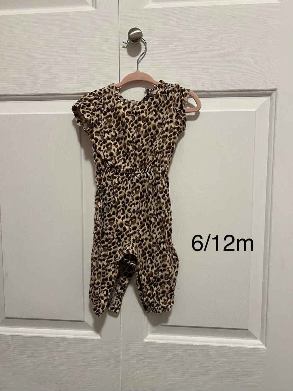 Old Navy Leopard-Print Romper in Tan and Black